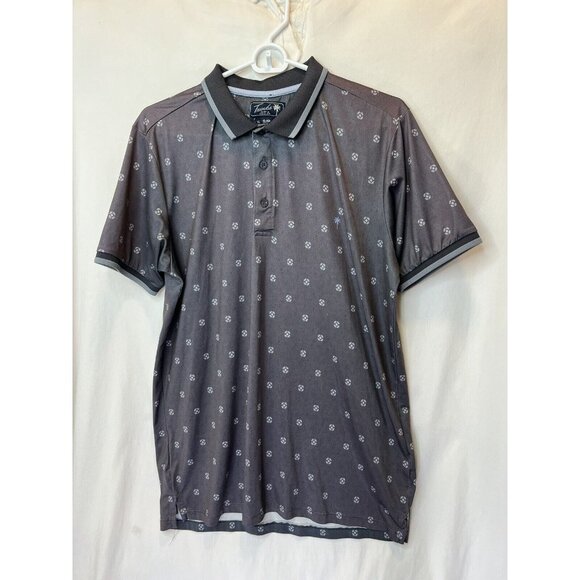 Trunks Surf &‎ Swim Co Polo Shirt Adult Small Men's Gray Short Sleeve Soft Beach - Picture 2 of 4